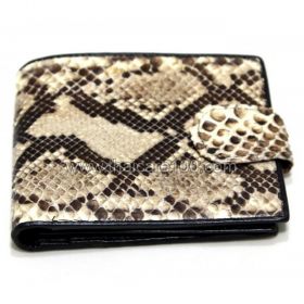 Python leather purse