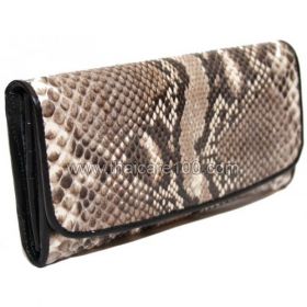 Women's purse made of genuine python leather