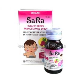 Antipyretic syrup from the birth of SaRa Infant Drops Paracetamol