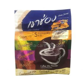 Assorted instant coffee 3 in 1 Khao Shong 5 Flavours 20 pieces