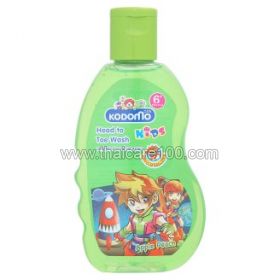 Apple-peach gel from head to heels with 6 years old Kodomo