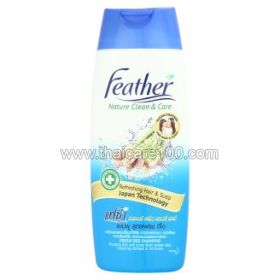 Shampoo with lemongrass for oily hair. Feather Nature Clean & Care Fresh Deo