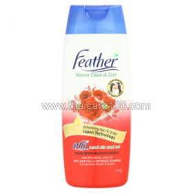 Shampoo with rose extract against hair loss Feather