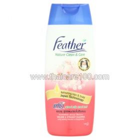 Shampoo with sakura extract for hair, volume-free Feather