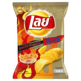 Chips Leis with squid taste with spicy chili Lays Rock Hot Chili Squid (75 g)