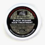 Black Mask on the spirulina and sesame Black Sesame Hair Treatment. Bestseller